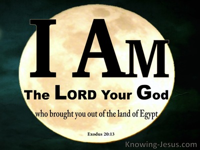 Exodus 20:2 The Lord Your God  Out Of Egypt (black)